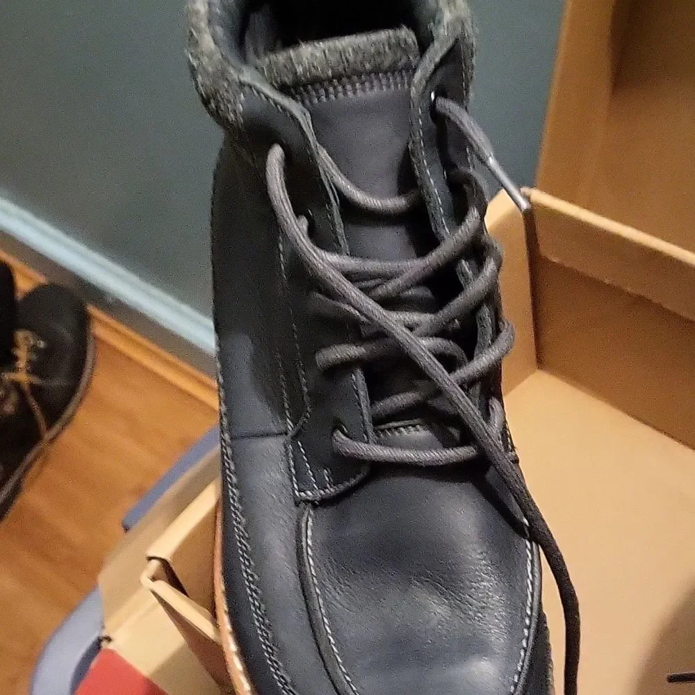 Clarks Dark Blue Woman's Leather Boots
